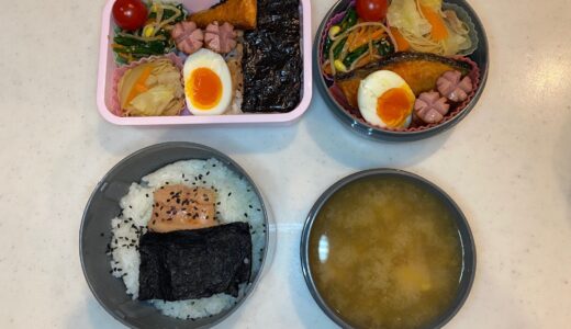 今日も気楽な鮭お弁当♪